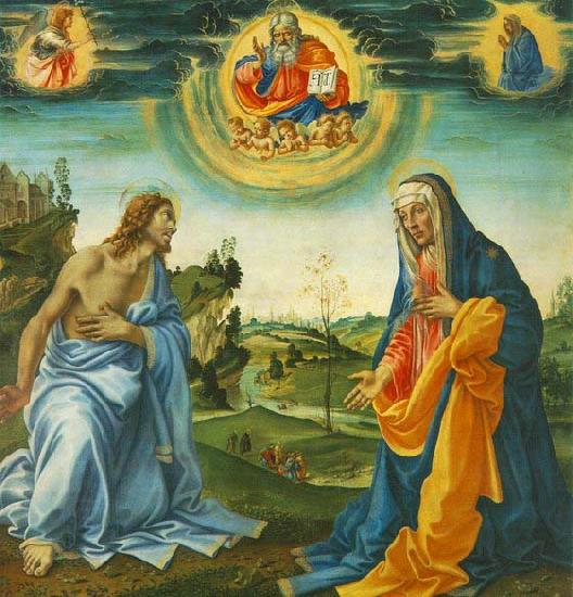 Fra Filippo Lippi The Intervention of Christ and Mary China oil painting art